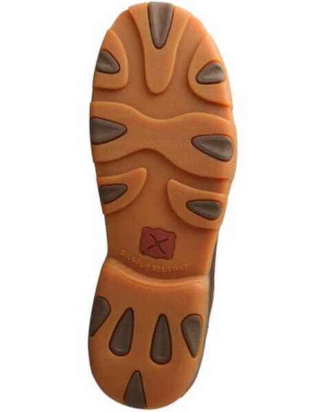 Image #6 - Twisted X Men's Waterproof Work Chukka Driving Moc - Nano Composite Toe , Chocolate, hi-res
