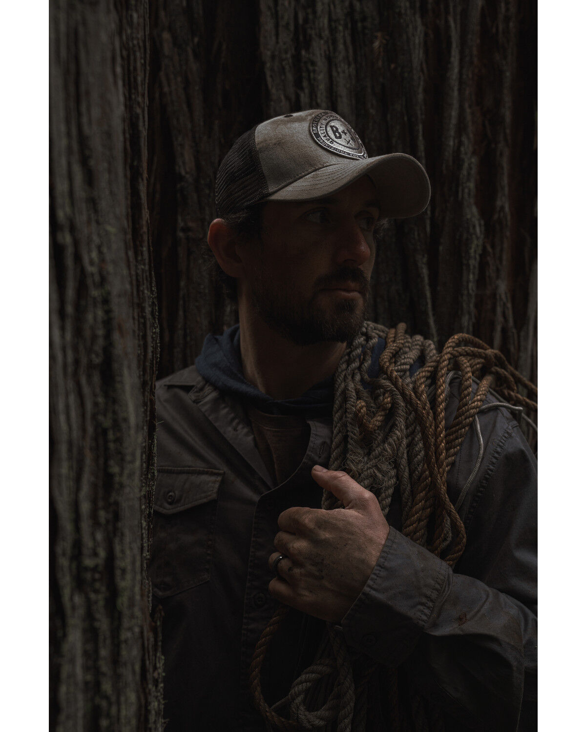 Image #1 - Brothers and Sons Men's Weathered Twill Solid Long Sleeve Button-Down Western Shirt, Charcoal, hi-res