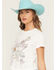 Image #2 - Goodie Two Sleeves Women's Dolly Guitar Short Sleeve Baby Tee, White, hi-res