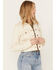Image #2 - Shyanne Women's Cropped Fray Western Jacket, Natural, hi-res