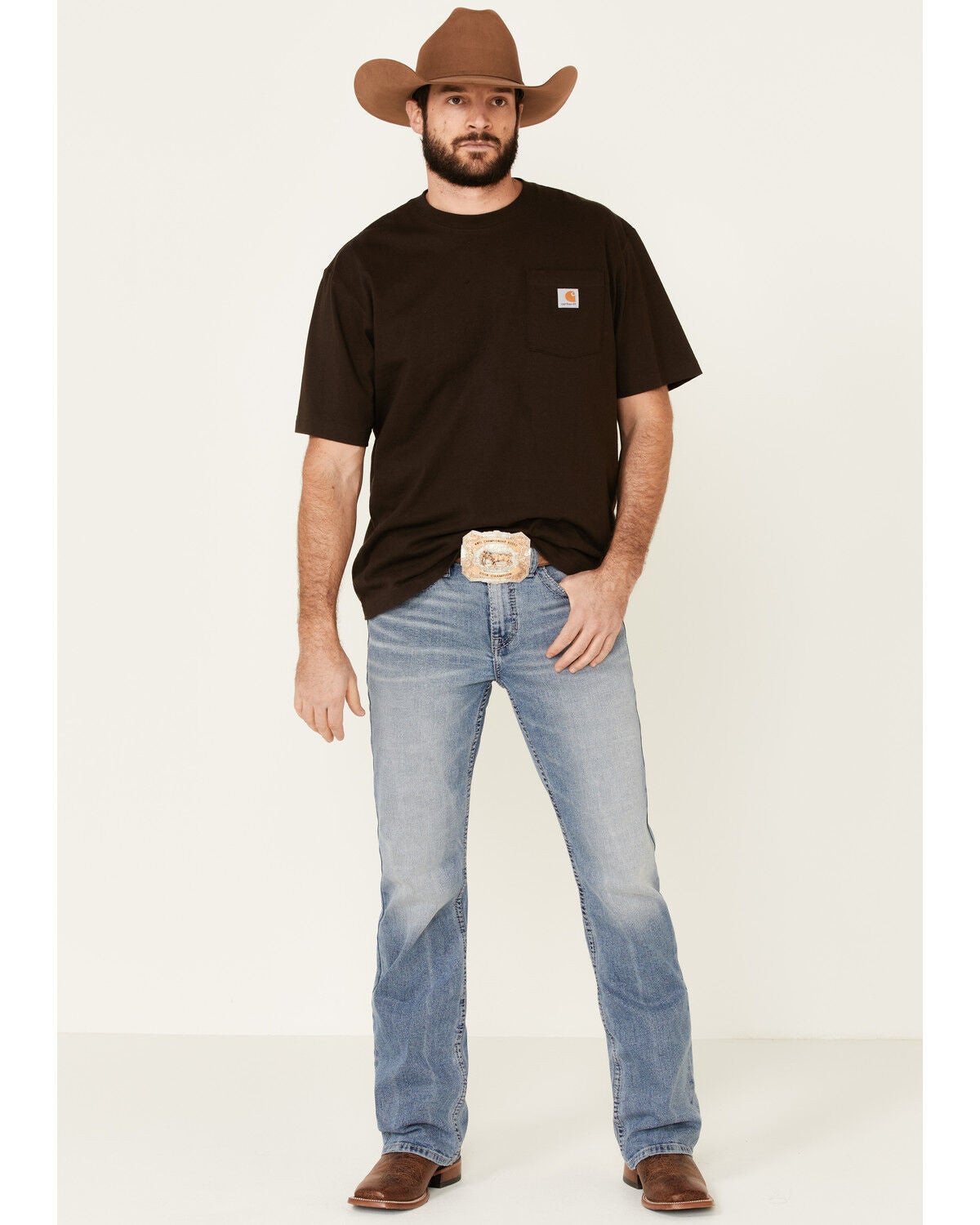 Image #1 - Cody James Men's Flash Wash Wyatt Slim Bootcut Stretch Denim Jeans, , hi-res