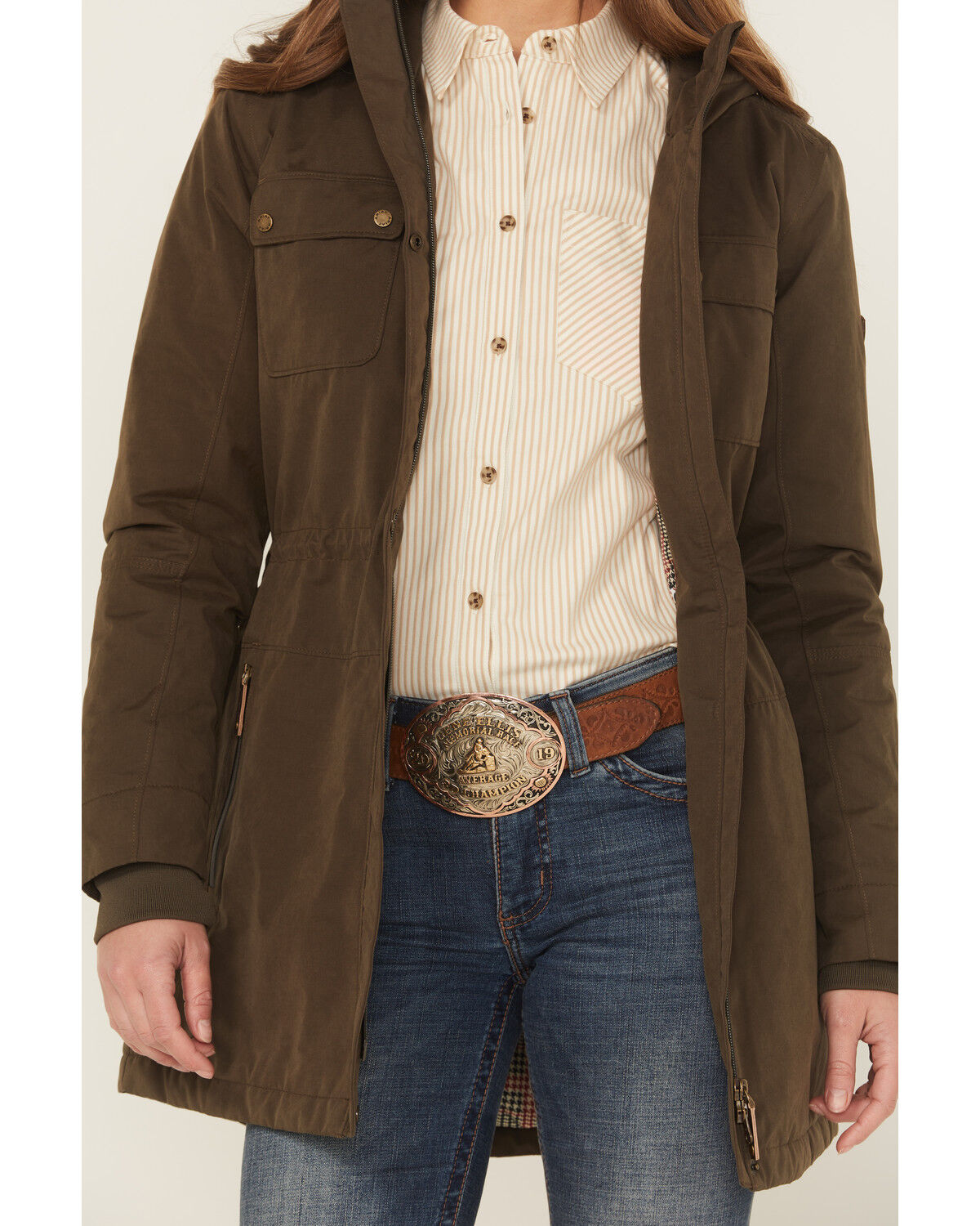 Image #3 - Ariat Women's Argentium Parka, Brown, hi-res