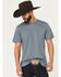 Image #1 - Brixton Men's Oath Logo Short Sleeve Graphic T-Shirt, Steel Blue, hi-res