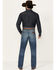 Image #3 - Wrangler Retro Men's 77MWZ Whitley Medium Wash Slim Bootcut Stretch Denim Jeans - Tall, Medium Wash, hi-res