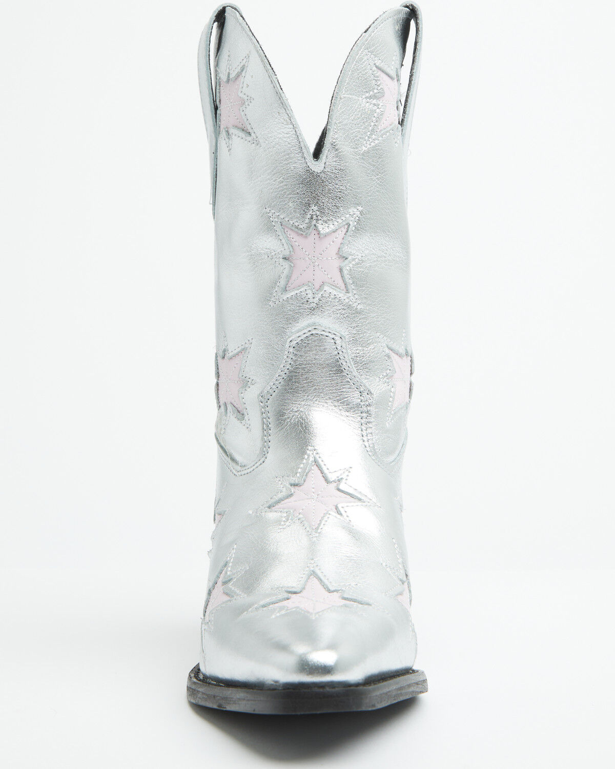 Image #4 - Dingo Women's Starburst Western Booties - Round Toe, Silver, hi-res