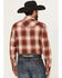 Image #4 - Pendleton Men's Frontier Plaid Print Long Sleeve Snap Western Shirt, Brick Red, hi-res