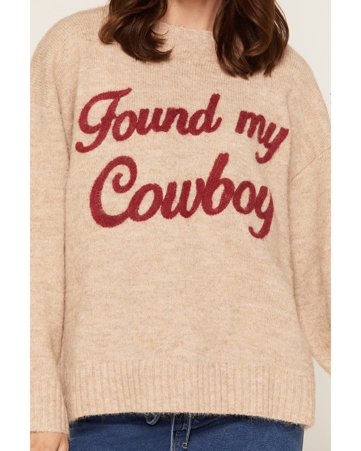 Image #3 - Baevely Women's Found Cowboy Sweater, Camel, hi-res