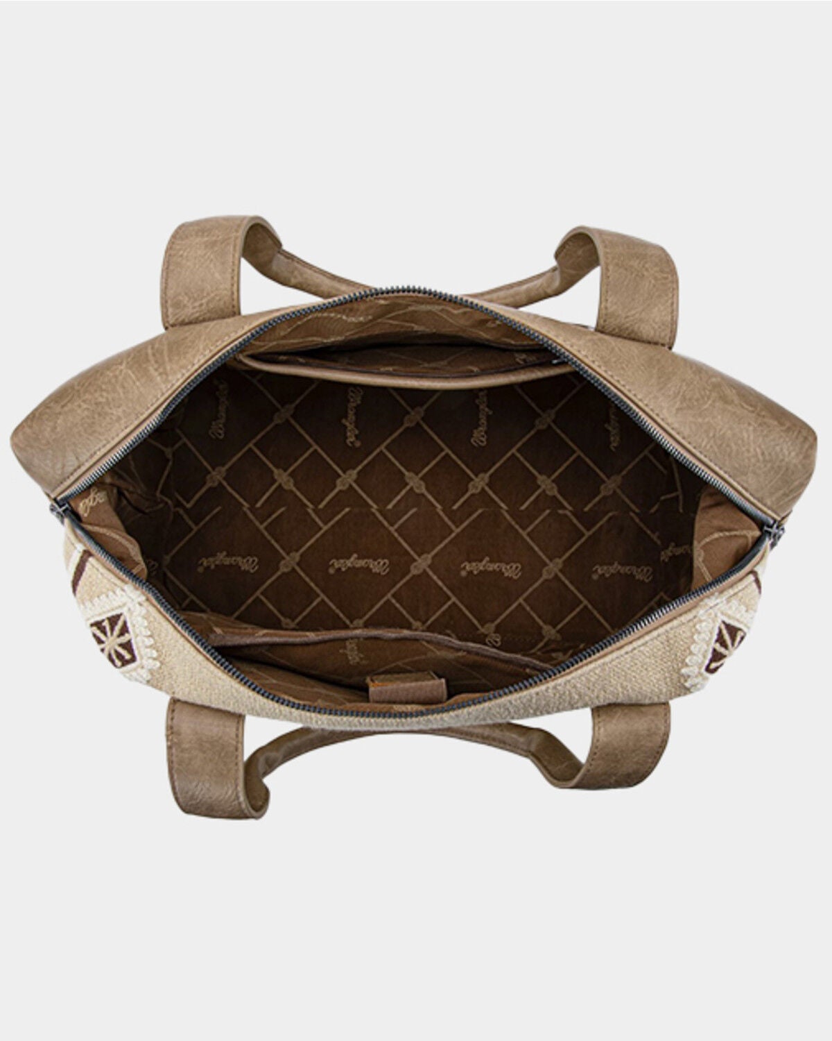 Image #4 - Wrangler Women's Southwestern Print Duffle Bag, Khaki, hi-res