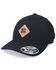 Black Clover Men's Leather Patch Top Grain Ball Cap , Black, hi-res