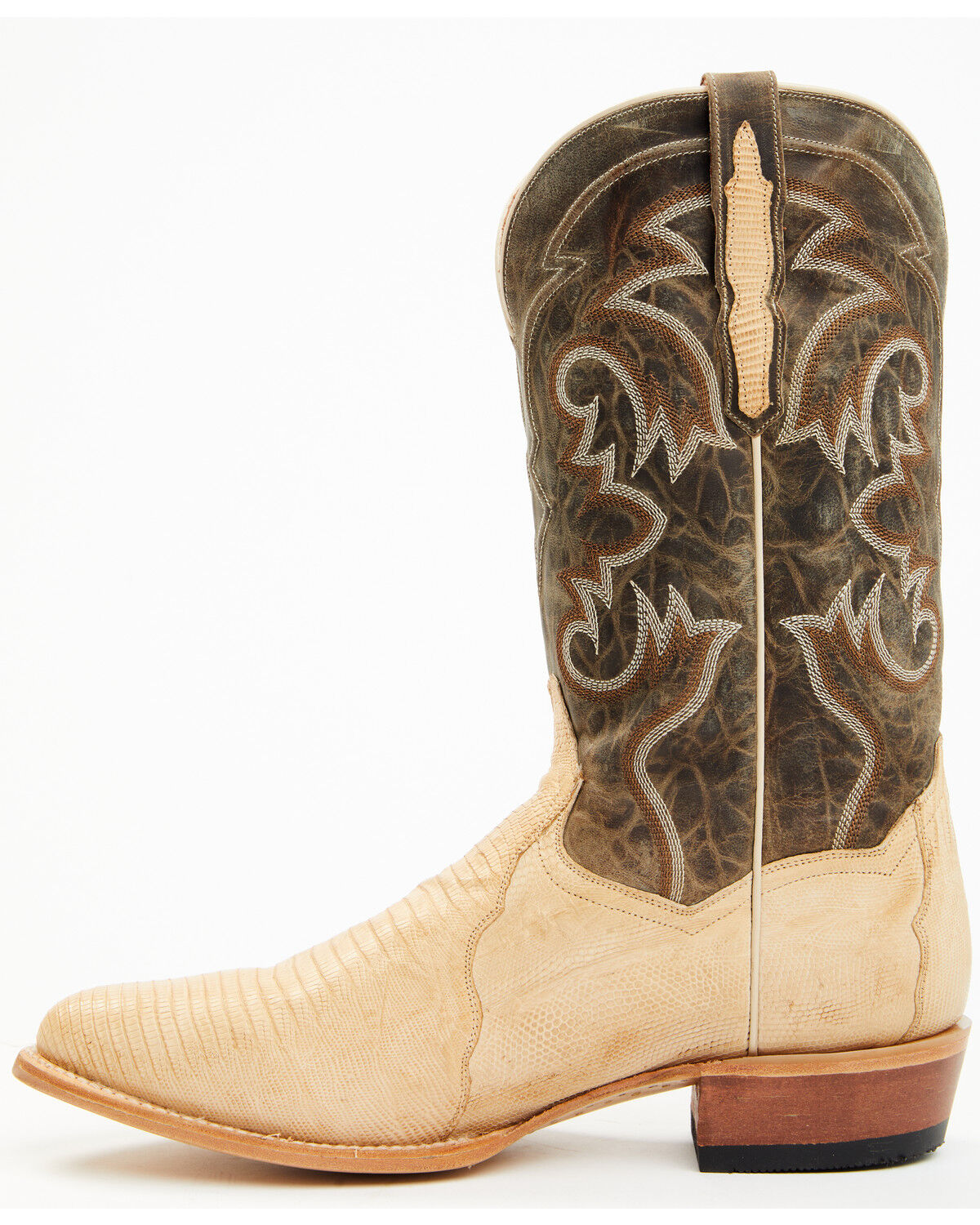 Image #3 - Dan Post Men's Exotic Teju Lizard Western Boots - Round Toe, , hi-res