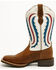 Image #3 - Ariat Women's 11" Ranchwork VentTEK Performance Western Boots - Broad Square Toe, Distressed Brown, hi-res