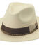 Image #1 - Bullhide Natural Summerville Panama Fedora Straw Hat, Natural, hi-res