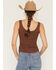 Image #4 - Shyanne Women's Western Icon Graphic Tank Top, Chocolate, hi-res