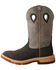 Twisted X Men's Brown CellStretch Western Work Boots - Alloy Toe, Brown, hi-res