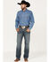 Image #1 - Ariat Men's M5 Louisville Seneca Medium Wash Stretch Straight Leg Jeans, Blue, hi-res