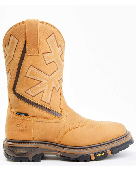 Image #2 - Cody James Men's Decimator ASE7 Western Work Boots - Soft Toe, Brown, hi-res