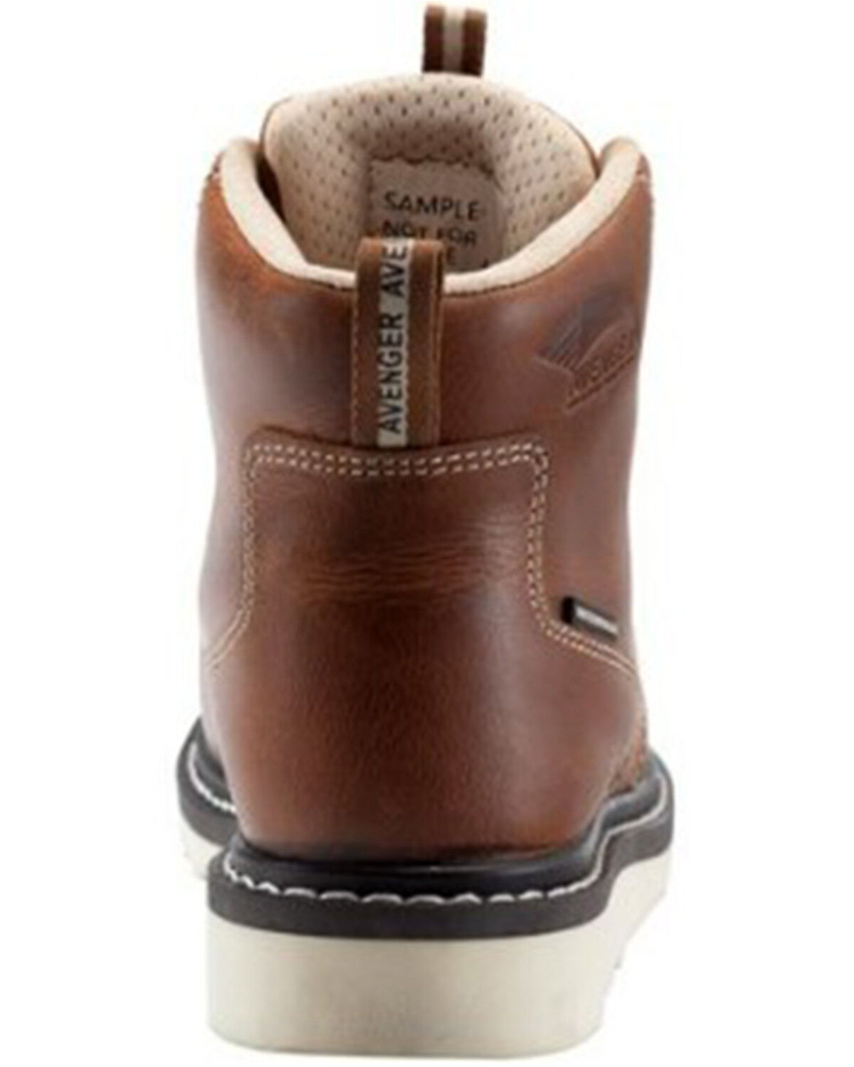 Image #4 - Avenger Men's Wedge 6" Mid Waterproof Lace-Up Work Boots - Carbon Nanofiber Toe, Brown, hi-res