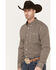 Image #2 - RANK 45® Men's Lightning Geo Print Long Sleeve Button-Down Stretch Western Shirt, White, hi-res