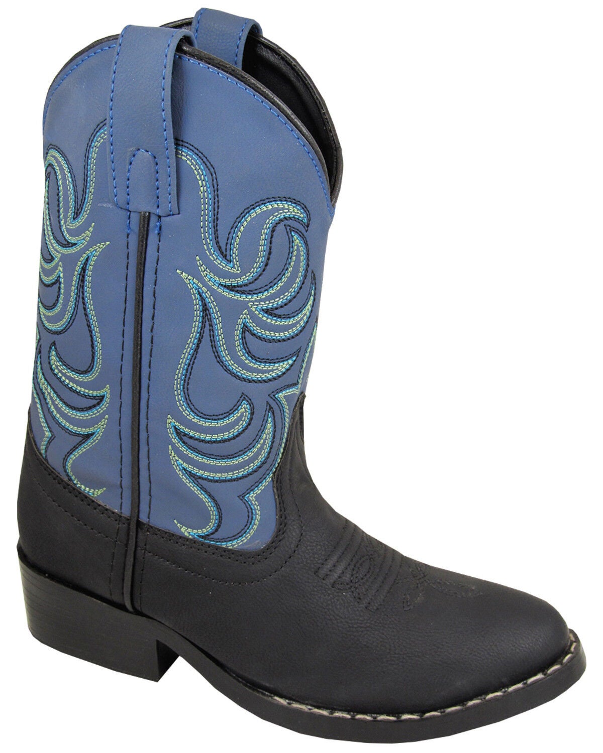 Image #1 - Smoky Mountain Boys' Monterey Western Boots - Round Toe, Black, hi-res