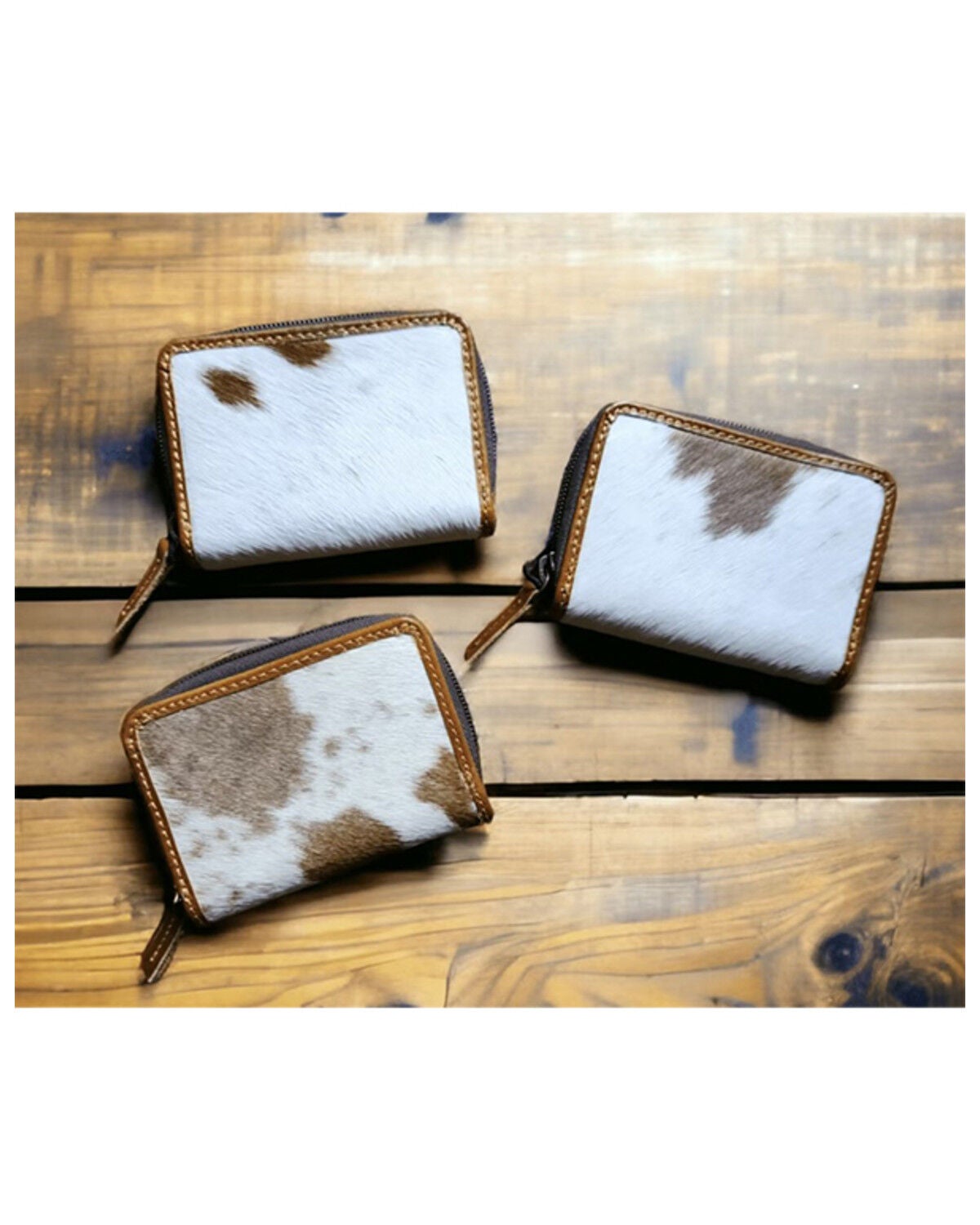 Image #2 - Ranch Junkie Women's Highlands Cowhide Wallet, Brown, hi-res