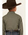 Image #4 - Roper Boys' Amarillo Ornate Geo Print Long Sleeve Snap Western Shirt, Green, hi-res