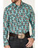Image #3 - Rock & Roll Denim Men's Southwestern Print Long Sleeve Snap Western Shirt, Multi, hi-res
