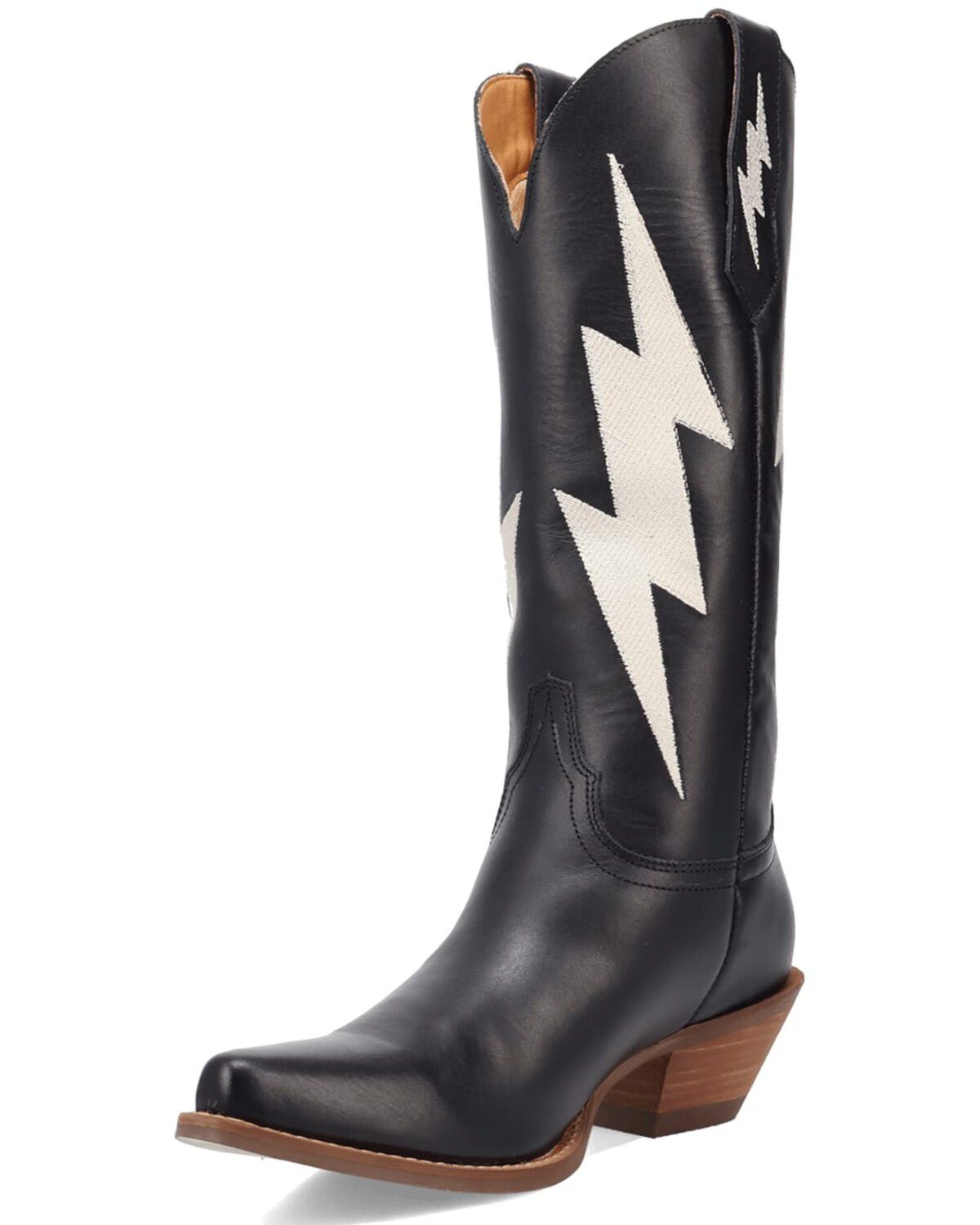Image #4 - Dingo Women's Thunderbolt Western Boots - Round Toe, Black, hi-res