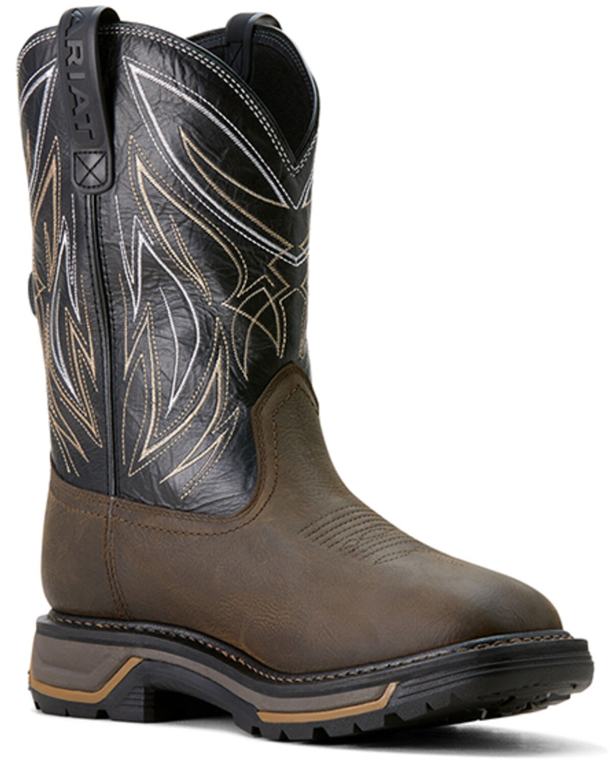 Image #1 - Ariat Men's Big Rig BOA Waterproof Work Boots - Soft Toe, Brown, hi-res