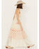 Image #2 - Miss Me Women's Floral Embroidered Sleeveless Maxi Dress, Cream, hi-res