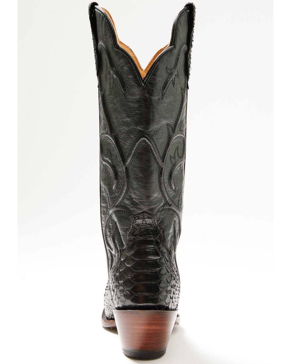 Image #5 - Shyanne Women's Exotic Python Tall Western Boots - Snip Toe, Black, hi-res