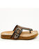 Image #2 - Very G Women's Texas Embossed Sandals, Black, hi-res