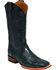 Ferrini Men's Genuine Alligator Belly Western Boots - Broad Square Toe , Black, hi-res