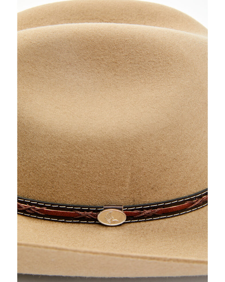 Cody James Men's 3X Leather Band Wool Felt Western Hat , Tan, hi-res