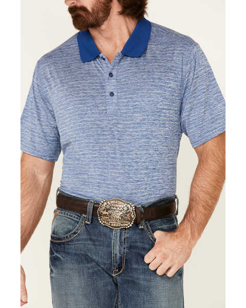 Image #3 - Cody James Core Men's Striped Short Sleeve Polo Shirt, Blue, hi-res
