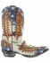 Image #2 - Old Gringo Women's Fairview Western Boots - Snip Toe, Brown/blue, hi-res