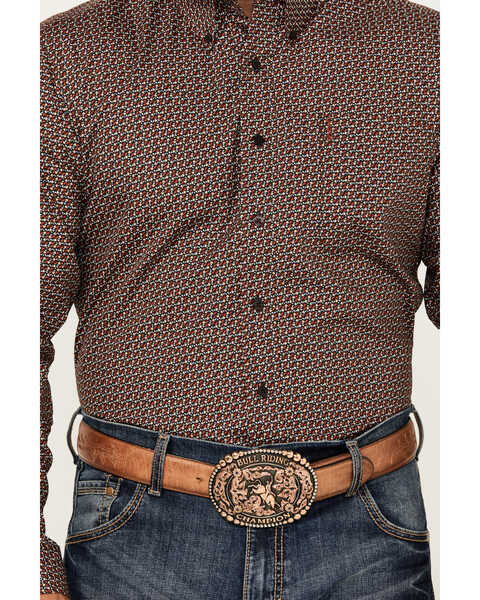 Image #3 - Cinch Men's Printed Long Sleeve Button-Down Shirt, Multi, hi-res