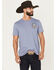 Image #2 - Panhandle Slim Men's Climb A Cactus Short Sleeve Graphic T-Shirt, Indigo, hi-res