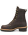 Image #2 - Carolina Women's Elm Logger Work Boots - Steel Toe, Dark Brown, hi-res