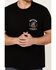 Image #3 - Brixton Men's Boot Barn Exclusive Americobra Short Sleeve Graphic T-Shirt , Black, hi-res