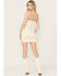 Image #3 - Shyanne Women's Americana Embroidered Denim Mini Dress, White, hi-res