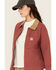 Image #2 - Carhartt Women's Rugged Flex® Loose Fit Canvas Detroit Jacket, Maroon, hi-res