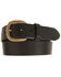 Image #1 - Justin Men's Basic Leather Work Belt - Reg & Big, Black, hi-res