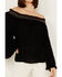 Image #3 - Panhandle Women's Embroidered Off the Shoulder Long Sleeve Top, Black, hi-res