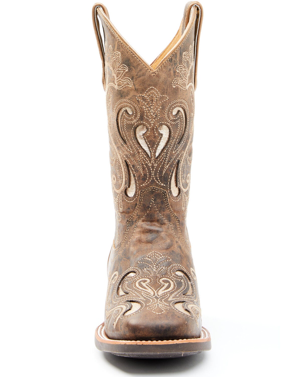 Image #4 - RANK 45&reg; Women's Melody Western Performance Boots - Broad Square Toe, Tan, hi-res