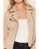 Image #3 - Mauritius Leather Women's Misty Star Leather Jacket, Cream, hi-res