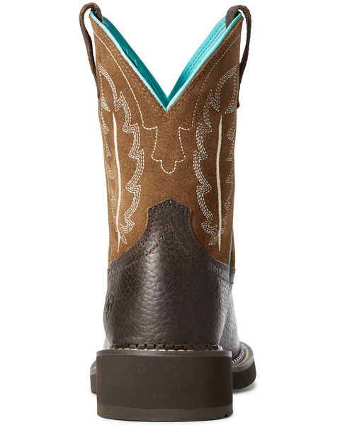 Image #3 - Ariat Women's Heritage Feather II Performance Western Boots - Round Toe, Brown, hi-res