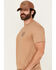 Image #4 - Brixton Men's Oath Logo Short Sleeve Graphic T-Shirt, Tan, hi-res