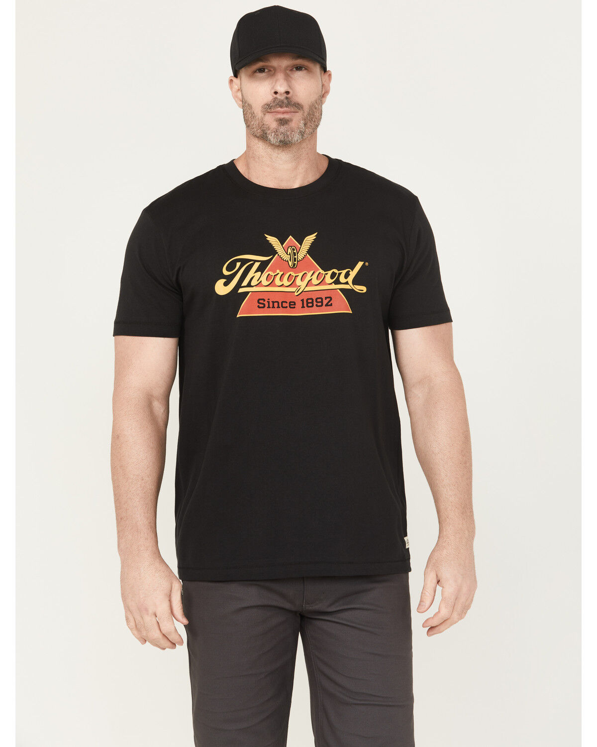 Image #1 - Thorogood Men's Classic Graphic Short Sleeve Graphic T-Shirt, Black, hi-res