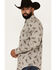 Image #2 - Moonshine Spirit Men's Tattoo Paisley Print Long Sleeve Snap Western Shirt, White, hi-res