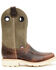 Image #2 - Double H Men's Domestic Roper Western Work Boots - Soft Toe, Brown, hi-res